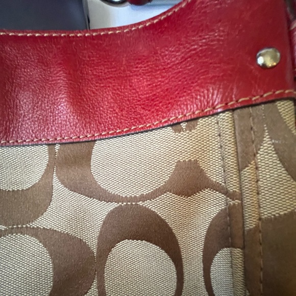 Coach Bag With canvas and leather trim - Picture 3 of 10